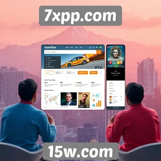 Explorando a interface do usuário do 7xpp.com